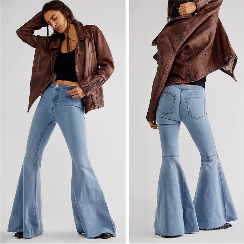 Free People Just Float On Flare Jeans